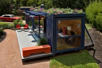 hill container studio exterior view from above