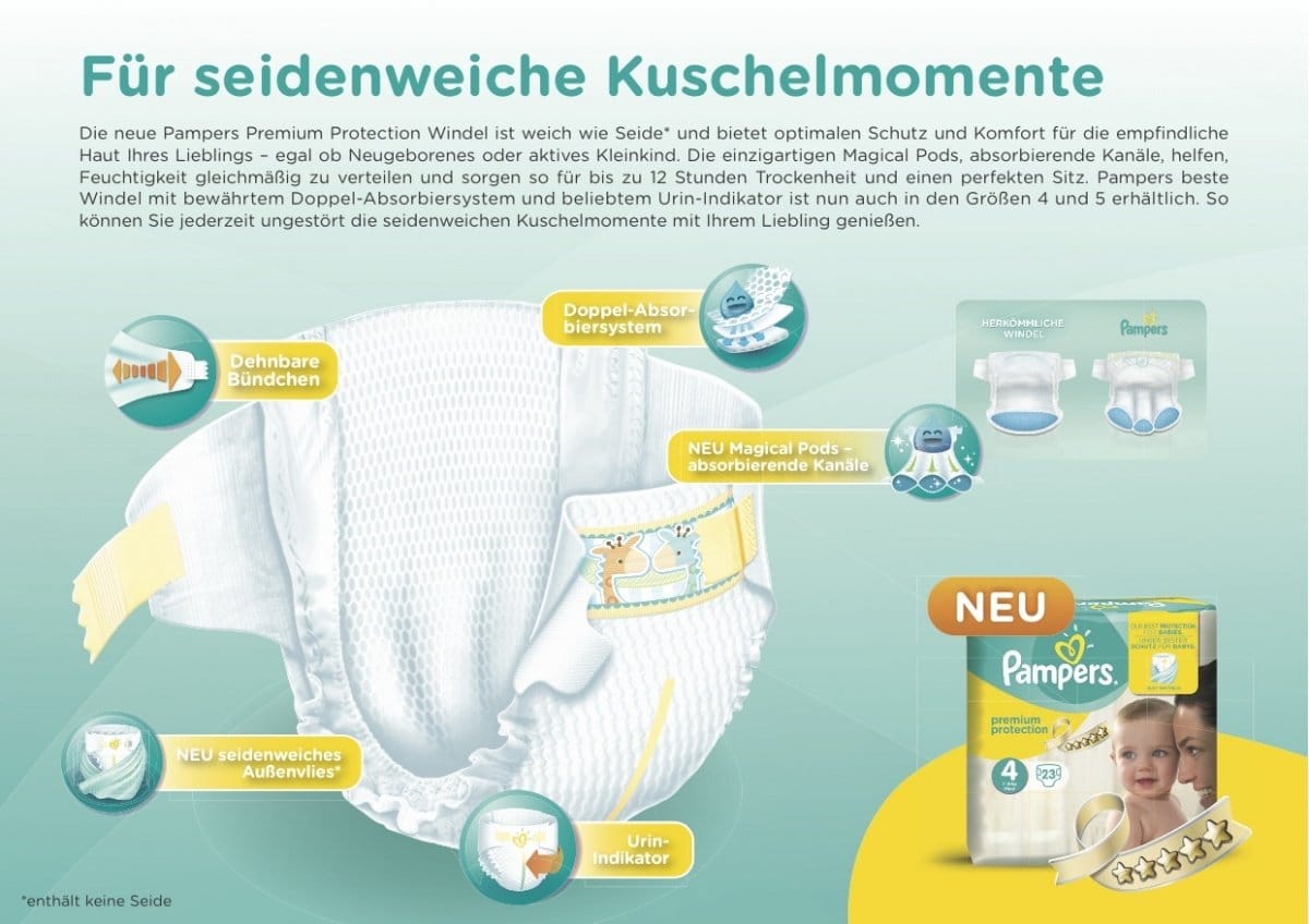 pampers premium protection windelflyer