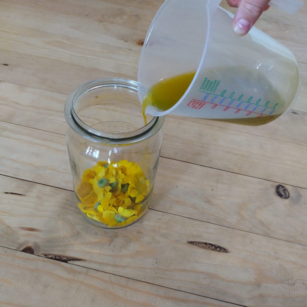 DIY Ackerringelblumenoel
